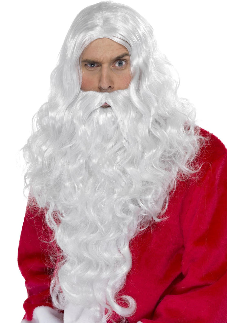 Santa Long Wig & Beard Set - Buy Online Only