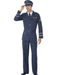 WW2 Air Force Captain Costume | Blue Pilot Uniform Set | 1940s Fancy Dress