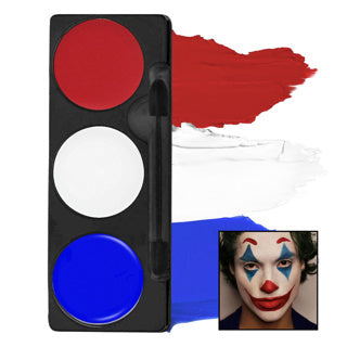 Tri-Colour Makeup Palettes | Clown, Vampire, Skeleton, Witch & More