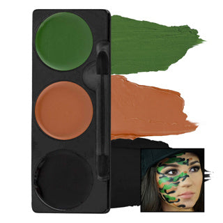 Tri-Colour Makeup Palettes | Clown, Vampire, Skeleton, Witch & More