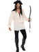 Ivory Pirate Shirt | Men’s Lace-Up Top for Costumes & Parties