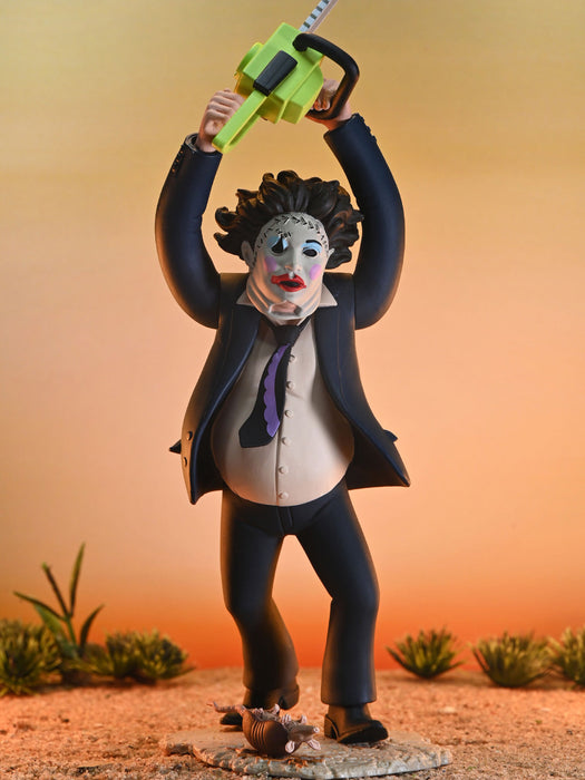 BUY NOW - TEXAS CHAINSAW MASSACRE - TOONY TERRORS 50TH ANNIV. PRETTY WOMAN LEATHERFACE- 6" SCALE ACTION FIGURE | NECA ONLINE