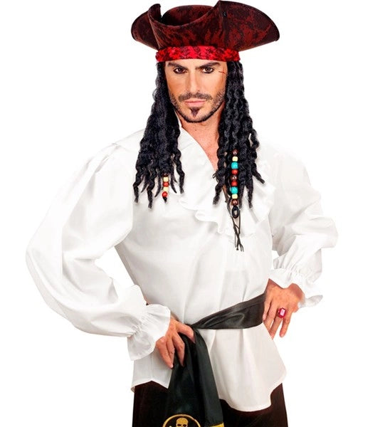 White Pirate Costume Shirt