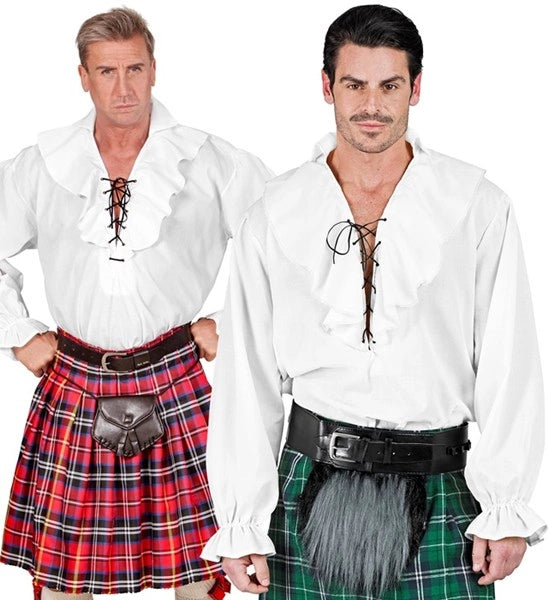 White Pirate Costume Shirt