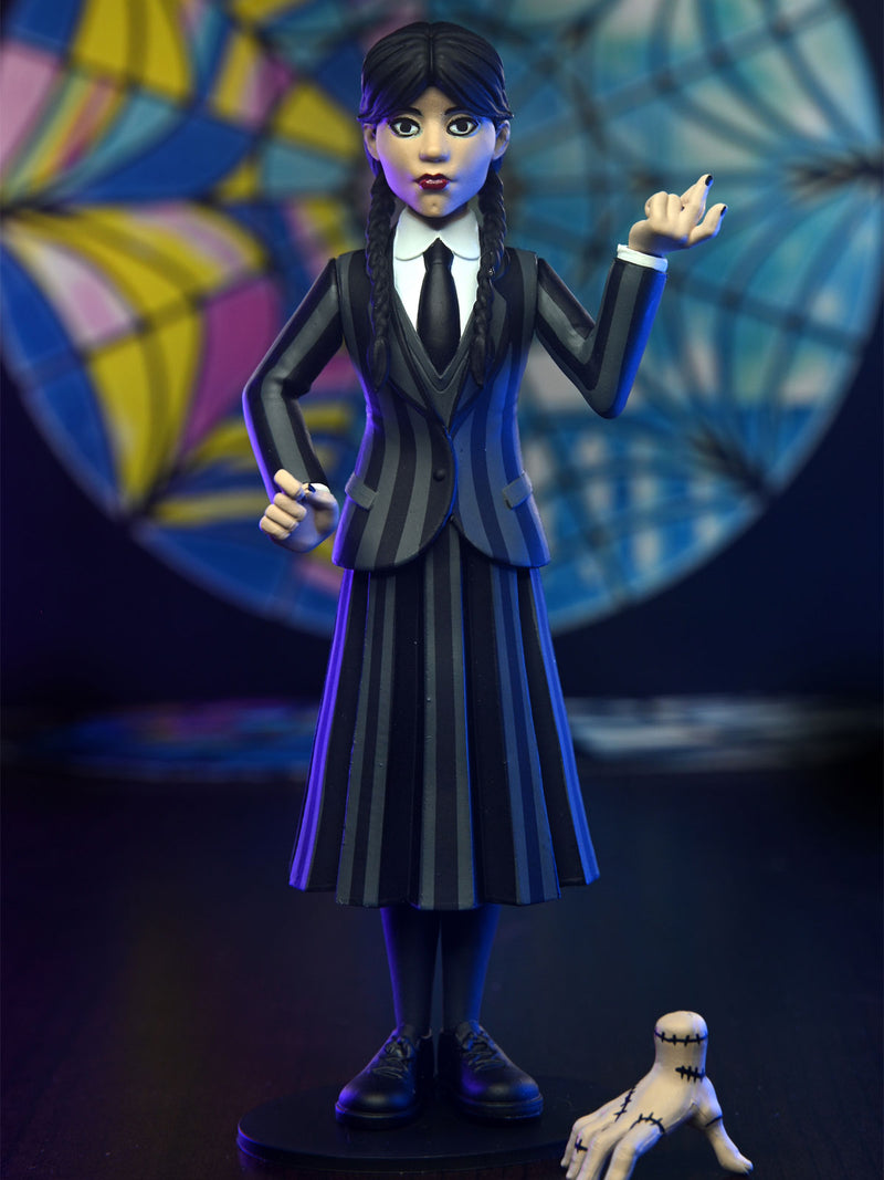 WEDNESDAY ADDAMS NEVERMORE UNIFORM - TOONY TERRORS 6" ACTION FIGURE