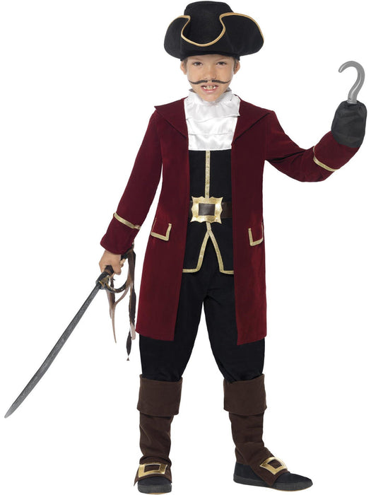Pirate Captain Deluxe Child Costume - Buy Online Only