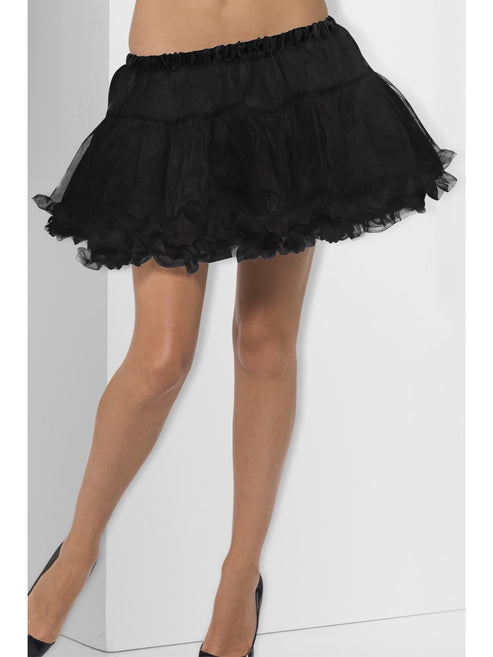 Womens Black Petticoat