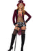 Voodoo Costume | Skeleton Print Shorts & Top Hat | Women’s Halloween