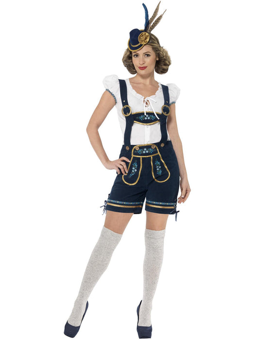 Deluxe Traditional Blue Bavarian Costume - Buy Online Only