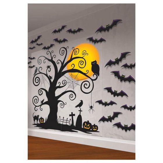 Modern Halloween Mega Value Pack Scene Setters Wall Decorating Kit - Buy Online Only