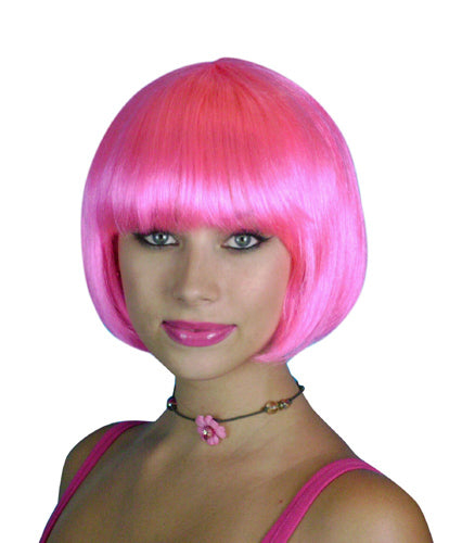 Deluxe Pink Bob Wig
