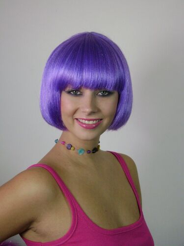 Electric Purple Bob Wig