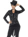Black Sequin Tailcoat Jacket | Ladies Cabaret Costume | Glam & Sleek