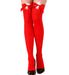 Miss Santa Red Thigh High Stockings – 70 DEN with Bows & Fur Trim