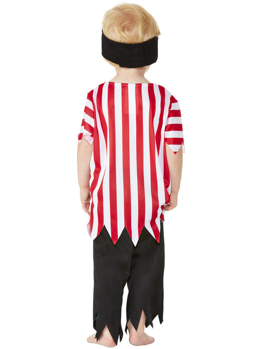 Toddler Pirate Costume | Jolly Red Striped Outfit | Book Week 1980s