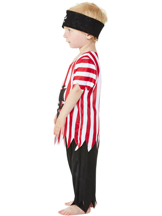 Toddler Pirate Costume | Jolly Red Striped Outfit | Book Week 1980s