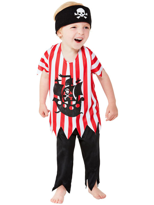 Toddler Pirate Costume | Jolly Red Striped Outfit | Book Week 1980s