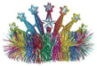 Rainbow Tiara – Plastic & Tinsel, 10x12cm (Adult Novelty)
