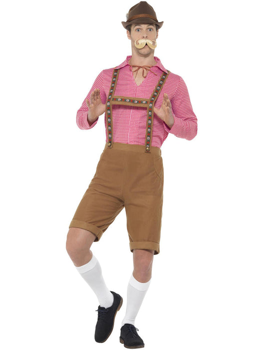 Mr Bavarian Red & Brown Costume - Buy Online Only
