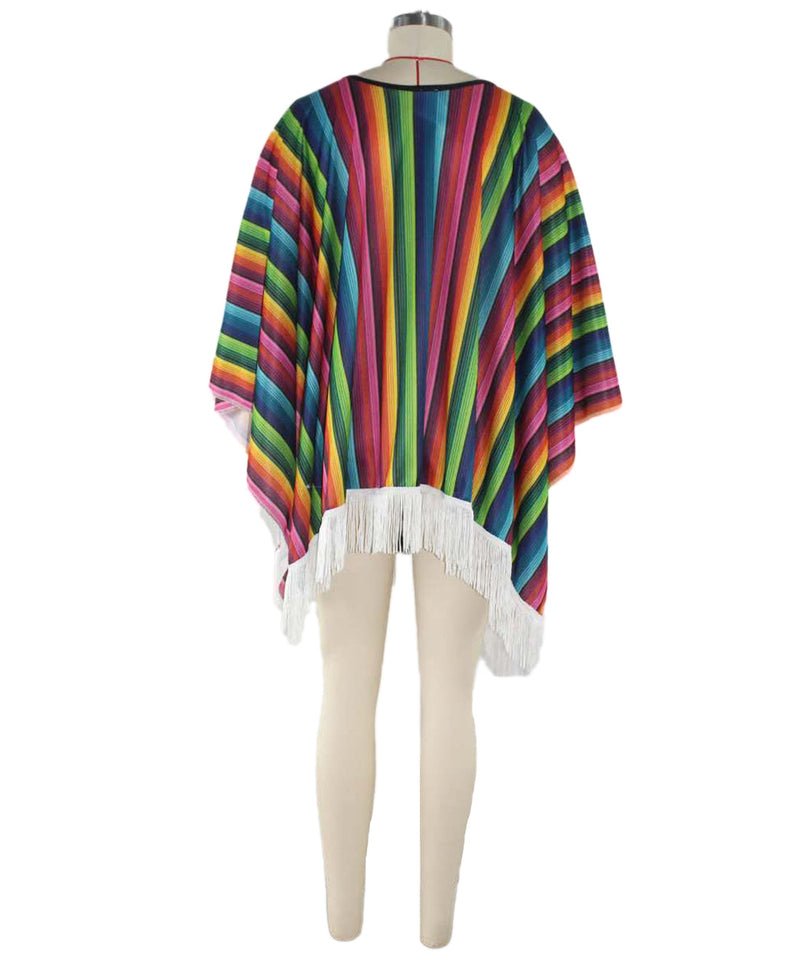 Mexican Western Adult Poncho - Buy Online Only