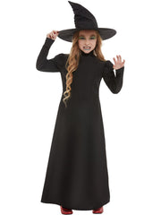 Wicked Witch Girl Costume | Black Dress & Hat Set