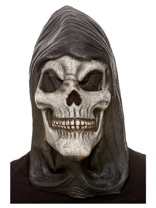 Grim Reaper Skeleton Hooded Latex Mask