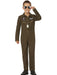 Top Gun Maverick Kids Aviator Costume | Green Flight Jumpsuit