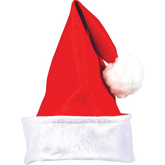 Santa Hat with Folded Cuff - Buy Online Only