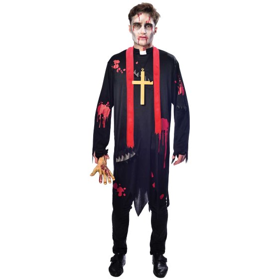 Zombie Vicar  Large Costume - Buy Online Only