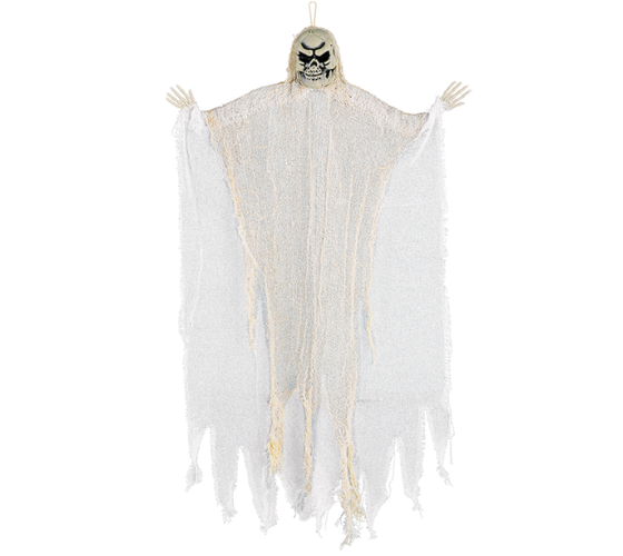 Medium White Reaper Hanging Prop Decoration Fabric & Plastic  - Buy Online Only