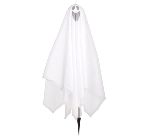 Large Ghost Decoration with Stake | 91cm Halloween Prop | Outdoor Decor