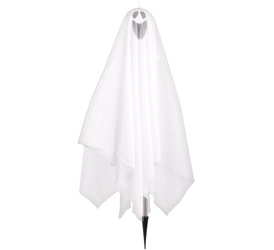 Large Ghost Decoration with Stake | 91cm Halloween Prop | Outdoor Decor