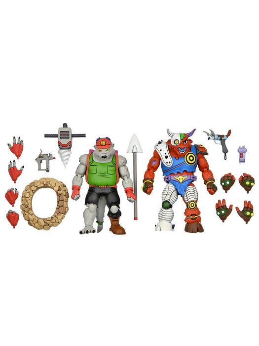 TMNT Dirtbag & Groundchuck Cartoon 7" Action Figures - Buy Online Only