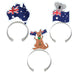 Australia Day Headbands 8 Pack | Aussie Flag Party Accessories