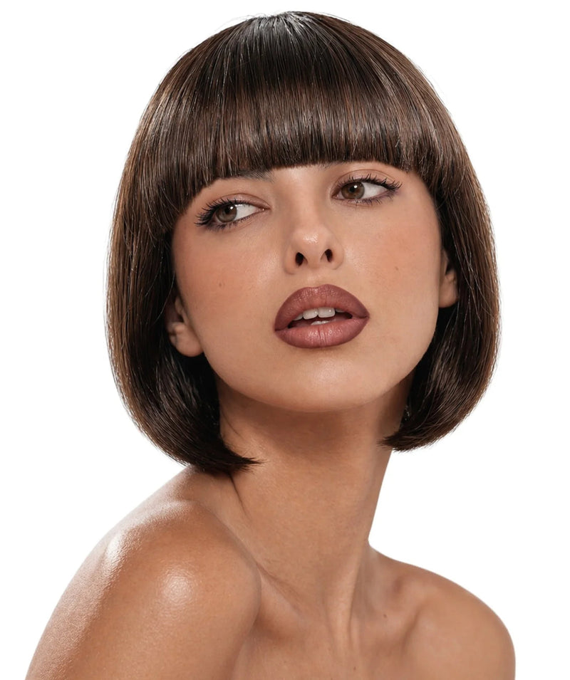 Margot Sleek Brown Bob Wig - Buy Online Only