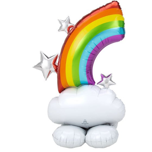 Rainbow & Clouds Balloon 91x132cm | Air-Fill Party Decoration