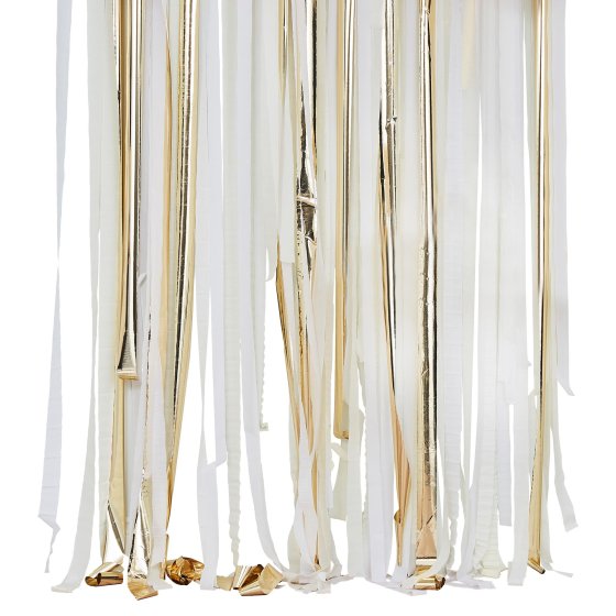 Mix it Up Gold Metallic Steamer Backdrop - Buy Online Only