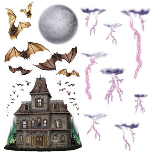 Haunted House & Night Sky Props | Halloween Wall Décor 18–101cm