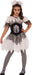 Teen Skeleton Costume | Open Ribs Dress with Skull Headband