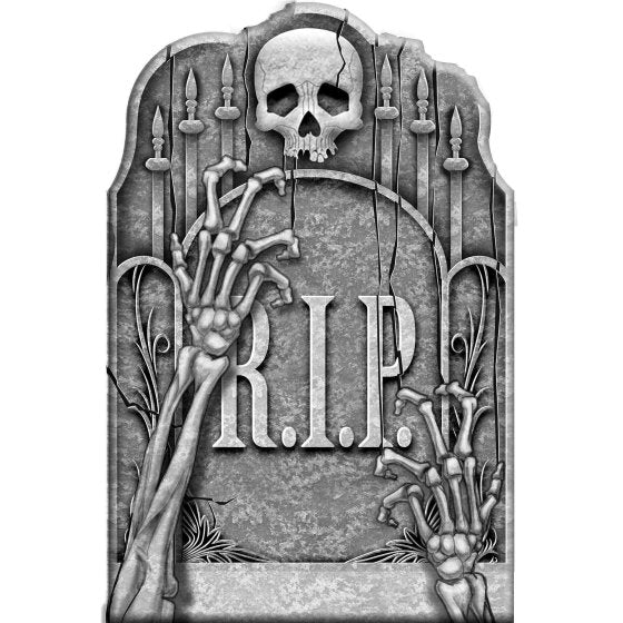 Cemetery Ghostly Arms Tombstone Styrofoam Decoration - Buy Online Only