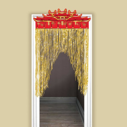 Chinese New Year Door Curtain – Red & Gold (99x139cm)