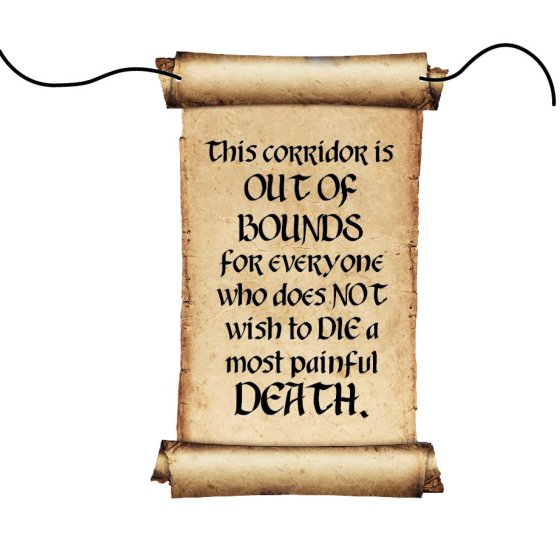 Harry Potter Hanging Door Decoration & Rope SRT - Buy Online Only