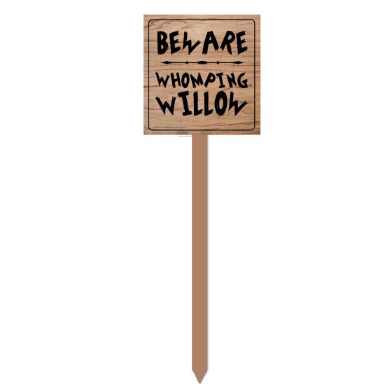Harry Potter Yard Sign Beware Whomping Willow - Buy Online Only