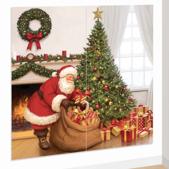 Santa Claus Scene Setter Wall Decorating Kit - Buy Online Only