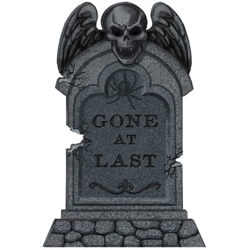 Gone At Last Halloween Tombstone 55cm | Styrofoam Yard Decoration