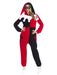 Harley Quinn Onesie Costume | Adult DC Comics Fleece Jumpsuit