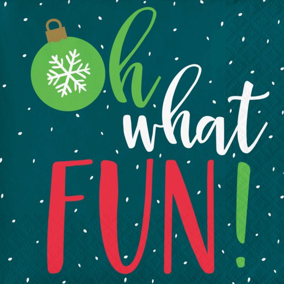 Holiday Cheer Beverage Napkins  16 pack - Buy Online Only