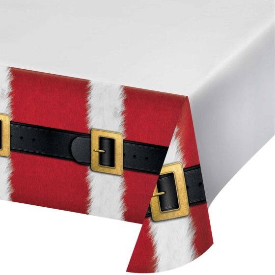 Santa's Suit Tablecover Border Print 137cm X 259cm - Buy Online Only