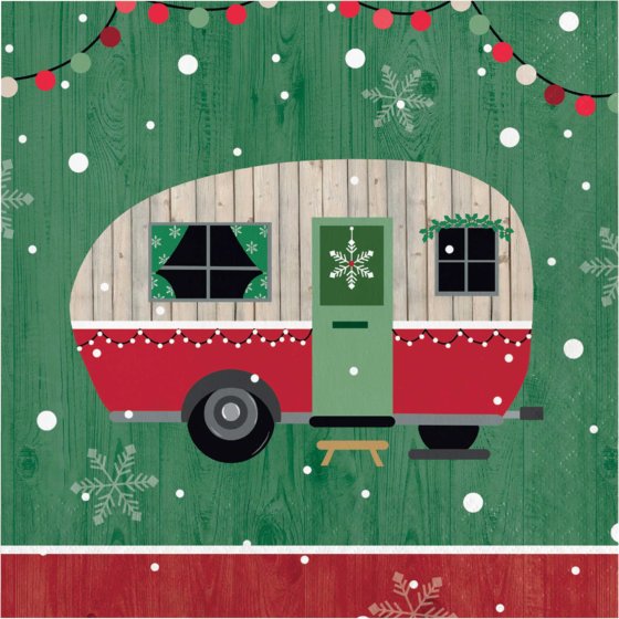Christmas Campers Lunch Napkins - Buy Online Only