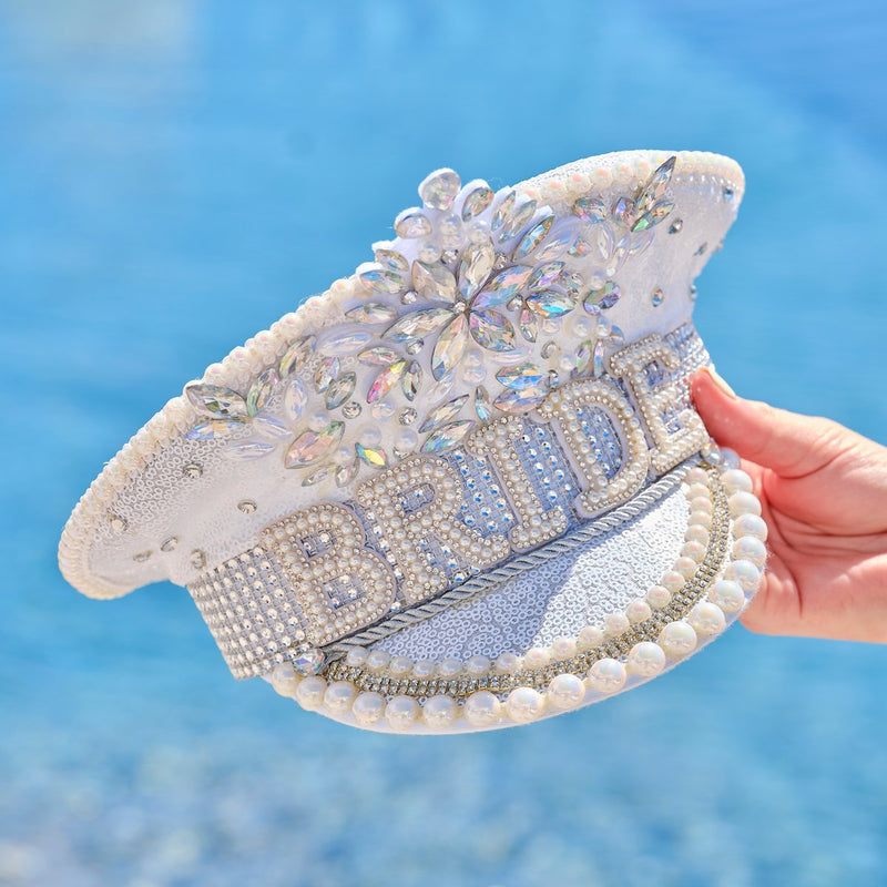 Hen Weekend Embellished Bride Cap â€“ Bachelorette Party Accessory